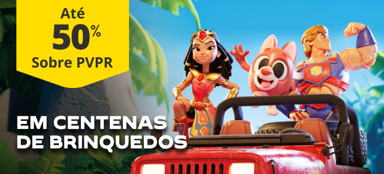 Aproveite até 75% sobre PVP Recomendado em centenas de brinquedos. Ver produtos.