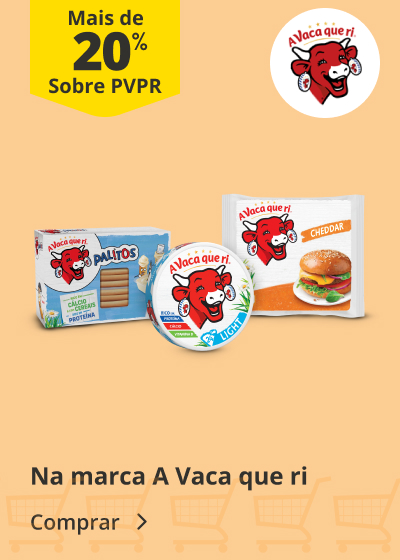  Mais de 20% na marca a vaca que ri  