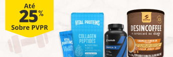 Até 25% PVPR em Suplementos e Vitaminas.