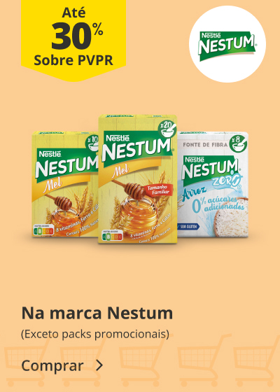 Até 30% PVPR na marca Nestum 