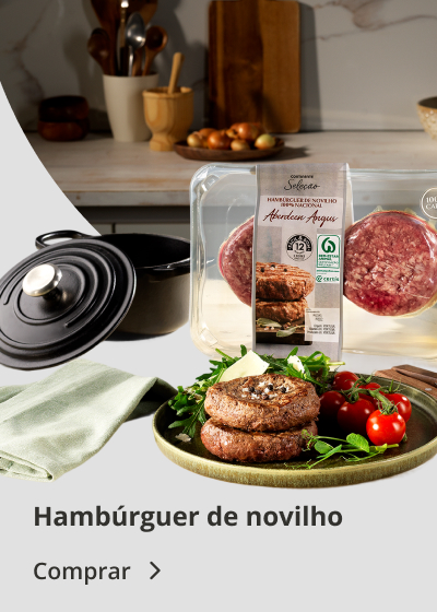Hambúrguer 100% Carne de Novilho Angus Continente Seleção