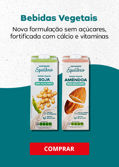Bebidas Vegetais Continente Equilíbrio