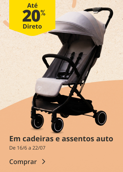 20% Desconto em carrinhos de bebé e acessórios