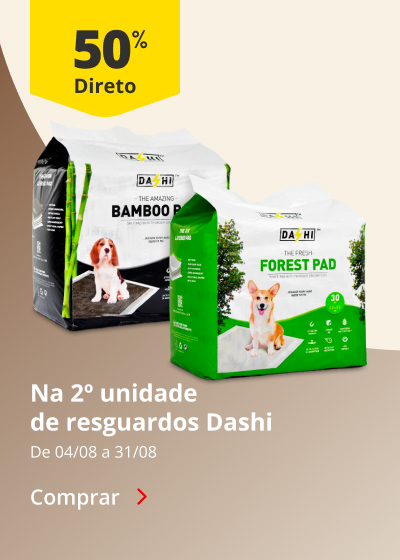 50% na 2ª unidade em resguardos Dashi