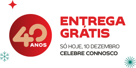 40 anos continente. Celebre connosco com Entrega Grátis.