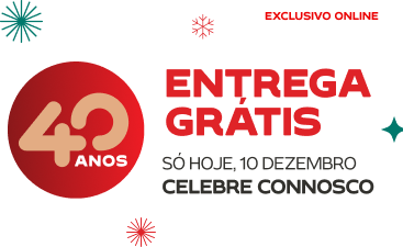 40 anos continente. Celebre connosco com Entrega Grátis.