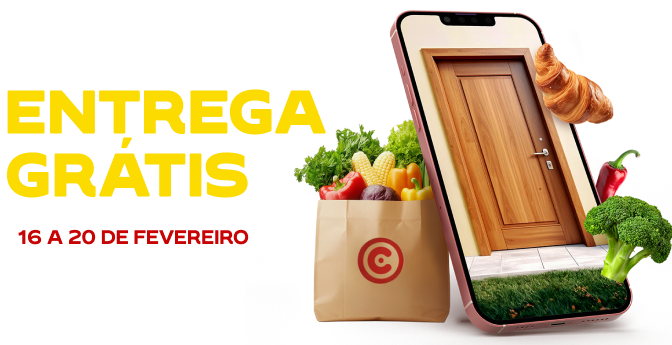 Aproveite 1 semana de entregas grátis para celebrar os 25 anos do Continente Online.