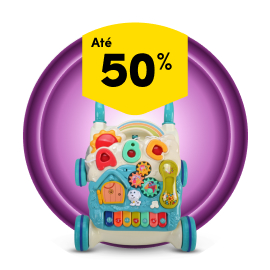 Até 50% em Brinquedos Bebé e Peluches