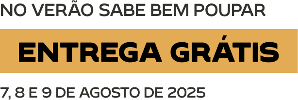 Entrega Grátis: 7 a 9 de agosto. No verão sabe bem poupar.