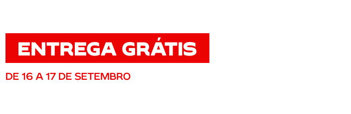 Entrega Grátis, só de 16 a 17 de setembro de 2026.