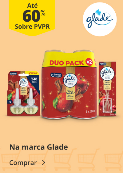 Até 60% PVPR na marca Glade
