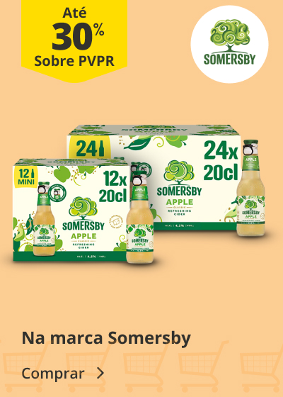  Até 30% PVPR Na marca somersby 