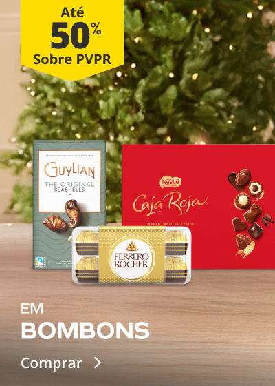 Até 50% PVPR em Bombons