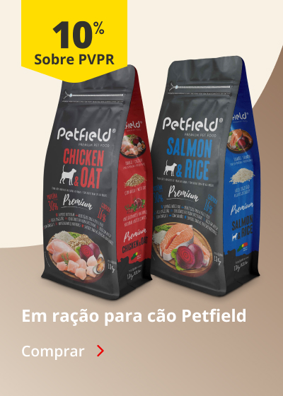 10% PVPR em ração para cão Petfield