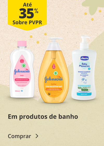 Até 35% PVPR em Produtos para o Banho