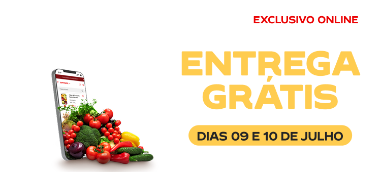 Contra Relógio: Entrega Grátis, só nos dias 9 e 10 de julho de 2025.
