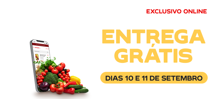 Contra Relógio: Entrega Grátis, só nos dias 10 e 11 de setembro de 2025.