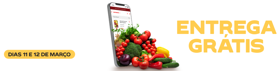 Contra Relógio: Entrega Grátis, só nos dias 1 e 12 de março de 2026.