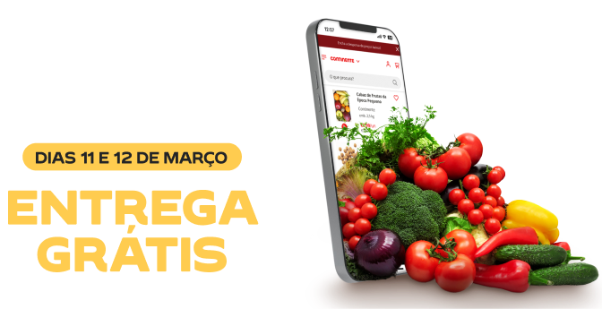 Contra Relógio: Entrega Grátis, só nos dias 1 e 12 de março de 2026.