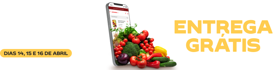 Contra Relógio: Entrega Grátis, só nos dias 14, 15 e 16 de abril de 2026.
