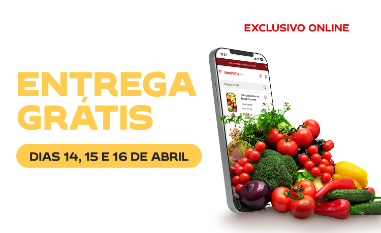 Contra Relógio: Entrega Grátis, só nos dias 14, 15 e 16 de abril de 2026.