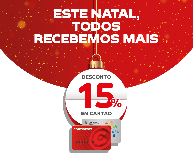 15% Desconto em Cartão Continente