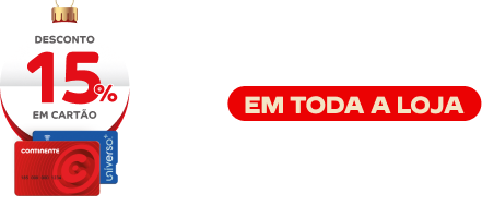 15% Desconto em Cartão em toda a loja
