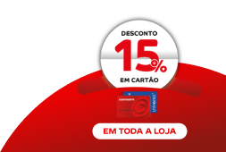 15% Desconto em Cartão em toda a loja