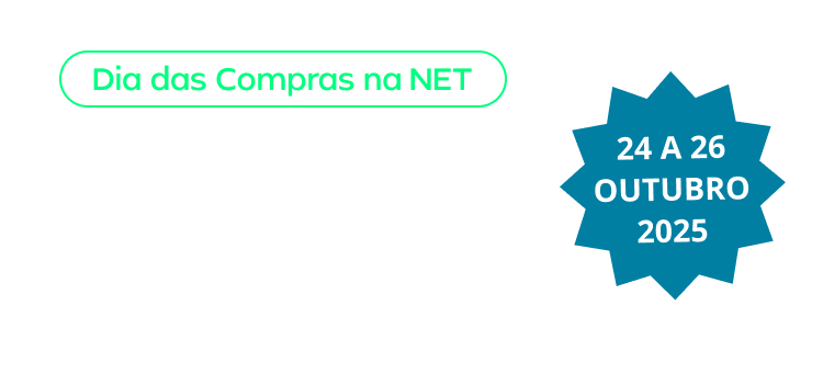Dia das Compras na Net: Entrega Grátis, só de 24 a 26 de outubro de 2025.