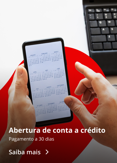 Abertura de conta a crédito. Pagamento a 30 dias